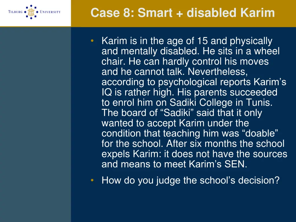 case 8 smart disabled karim