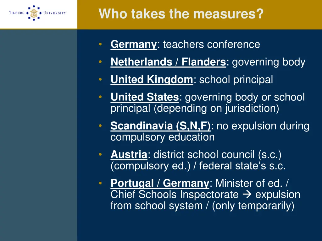 who takes the measures