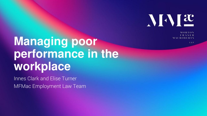 managing poor performance in the workplace innes