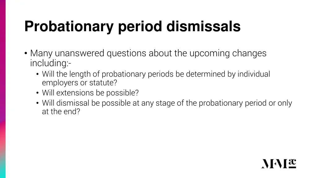 probationary period dismissals 1