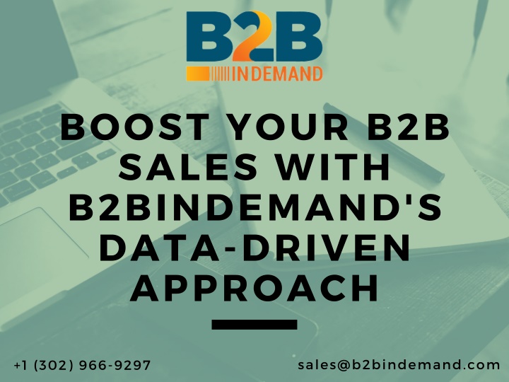 boost your b2b sales with b2bindemand s data