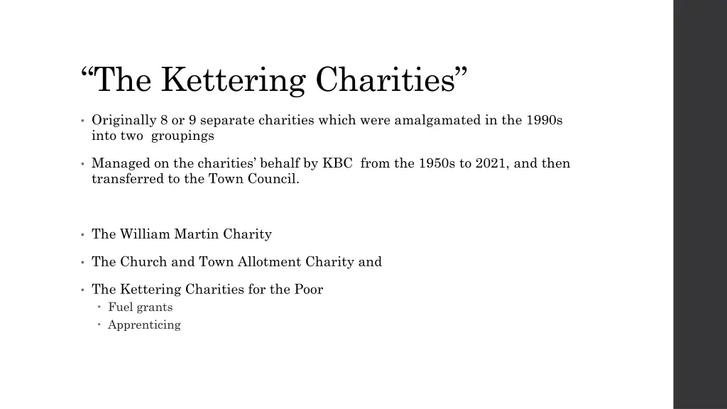 the kettering charities