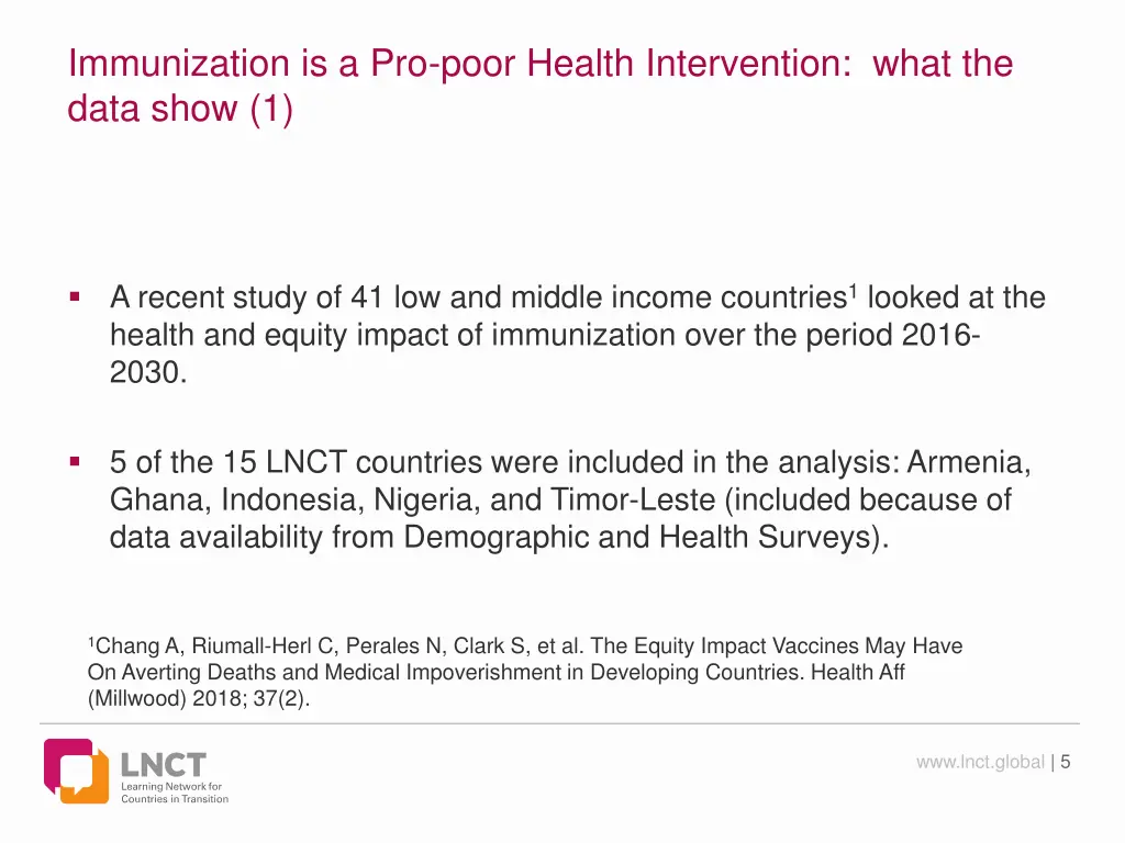 immunization is a pro poor health intervention 1