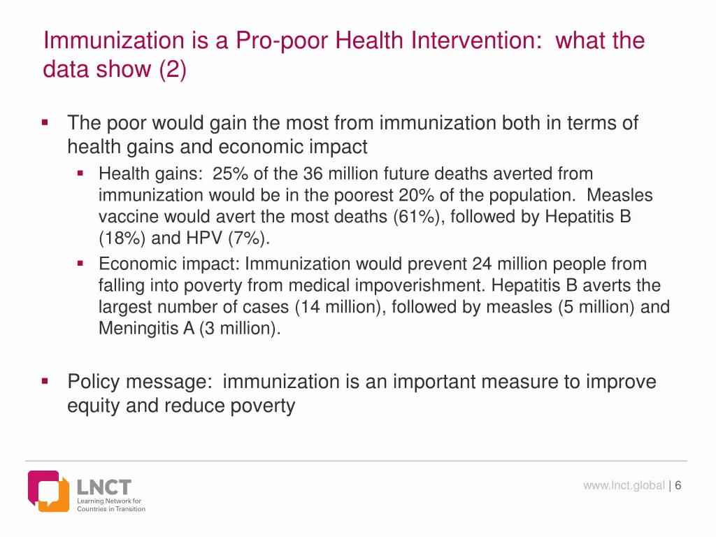 immunization is a pro poor health intervention 2