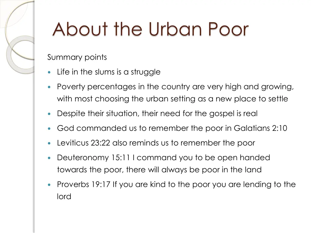 about the urban poor 3