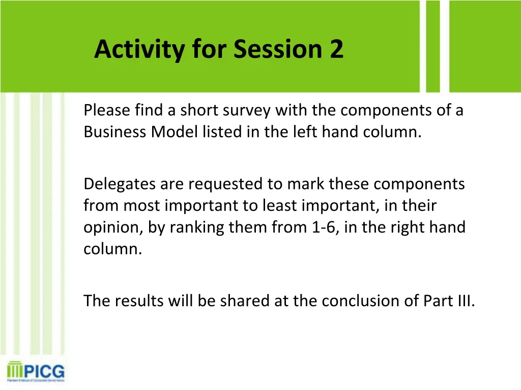 activity for session 2