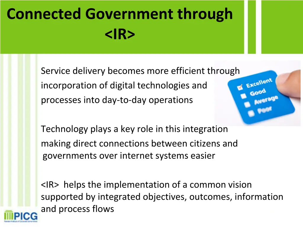 connected government through ir