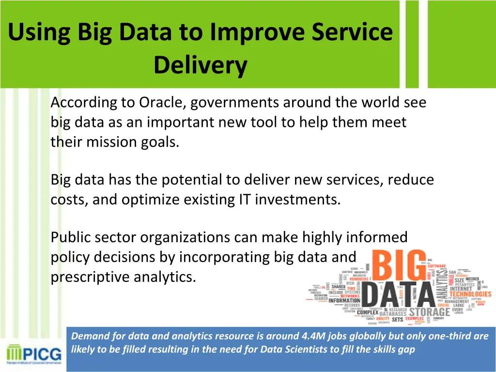 using big data to improve service delivery