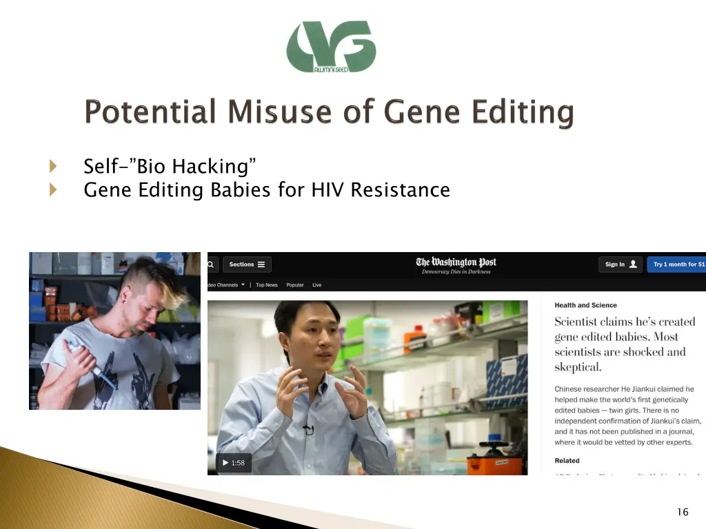 self bio hacking gene editing babies