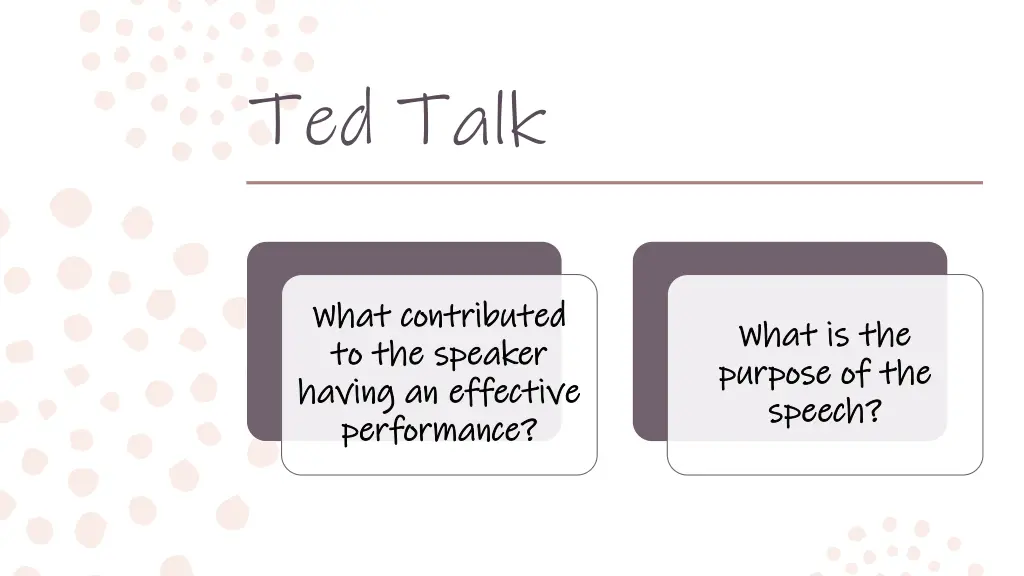 ted talk