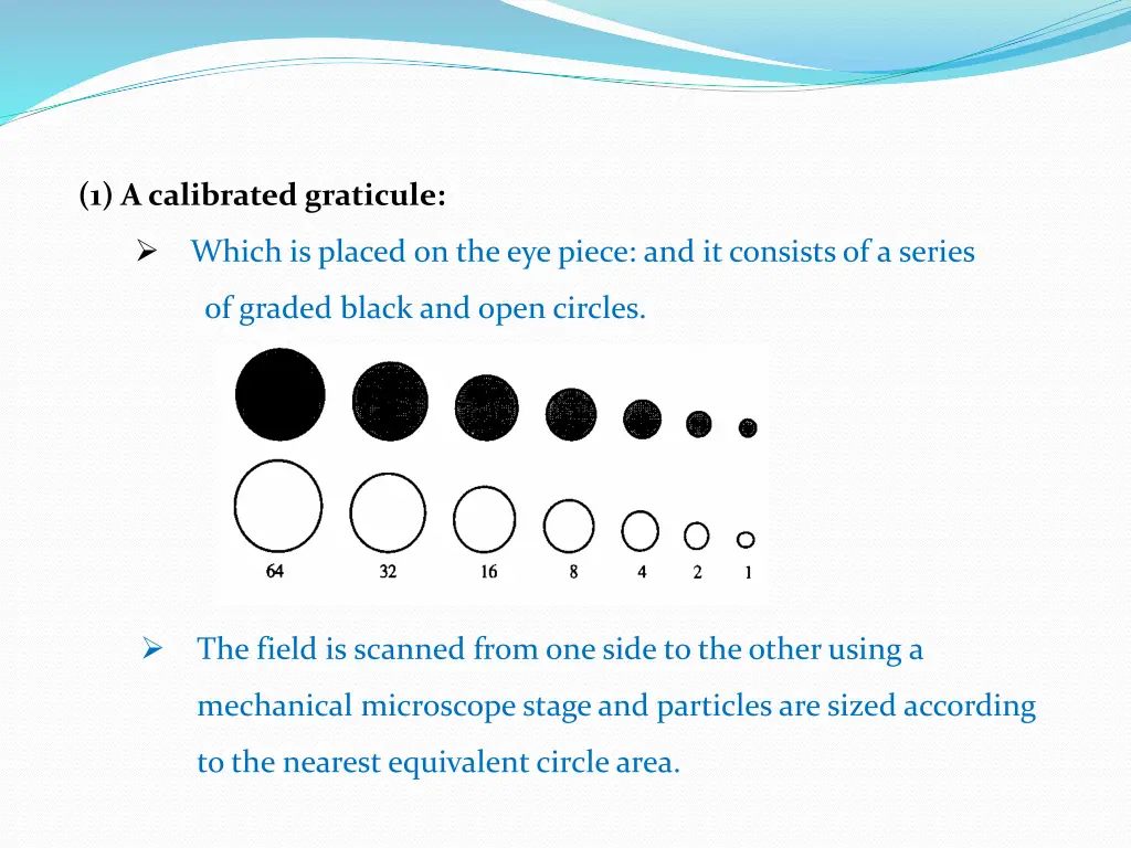 1 a calibrated graticule