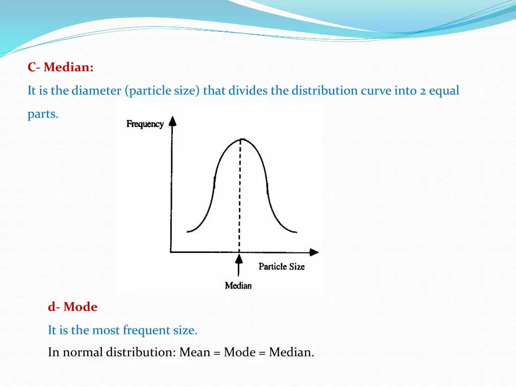 c median