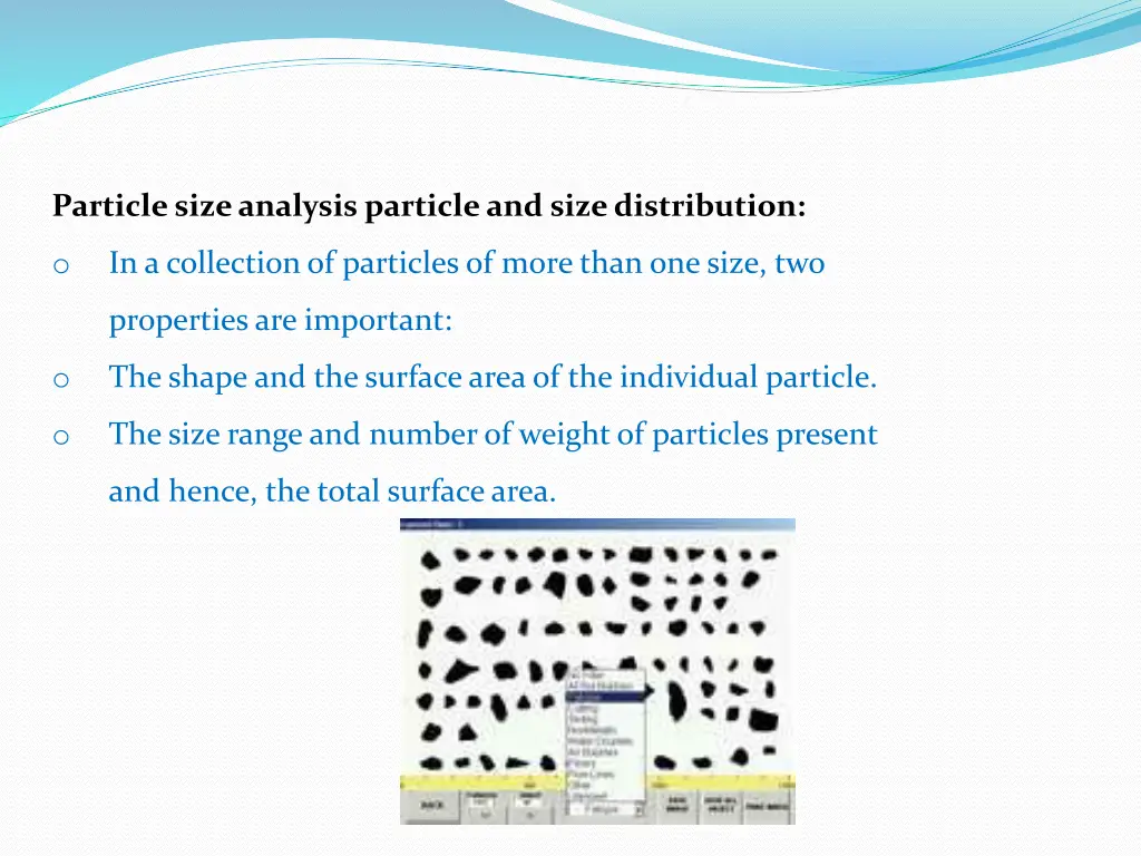 particle size analysis particle and size