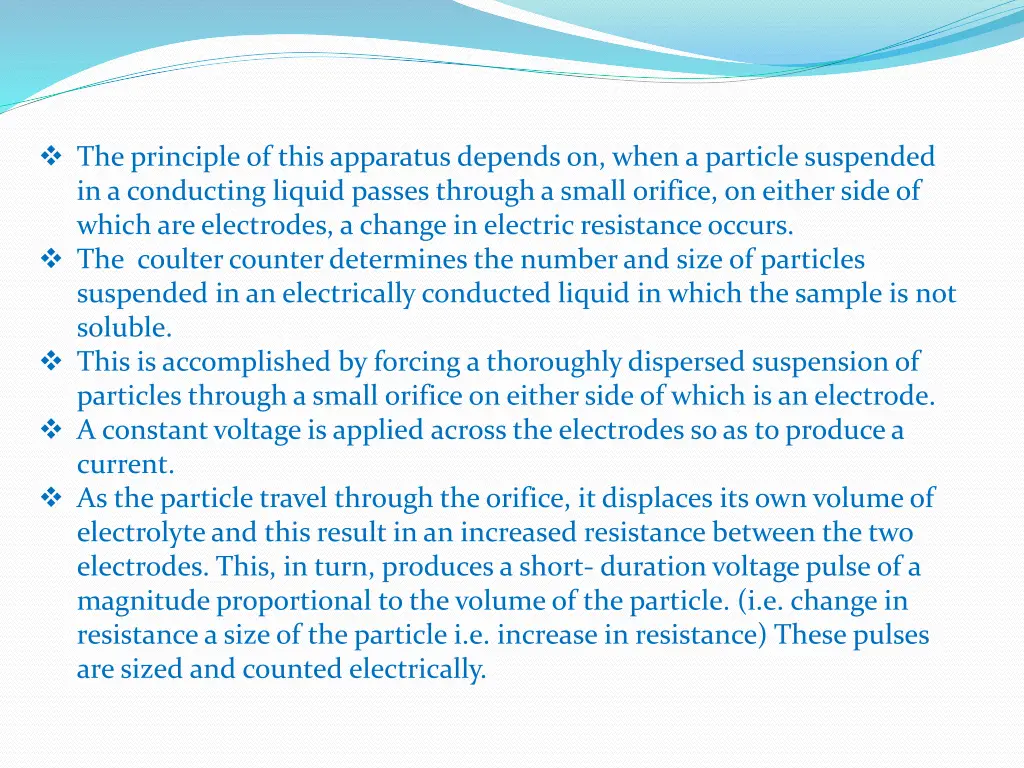 the principle of this apparatus depends on when