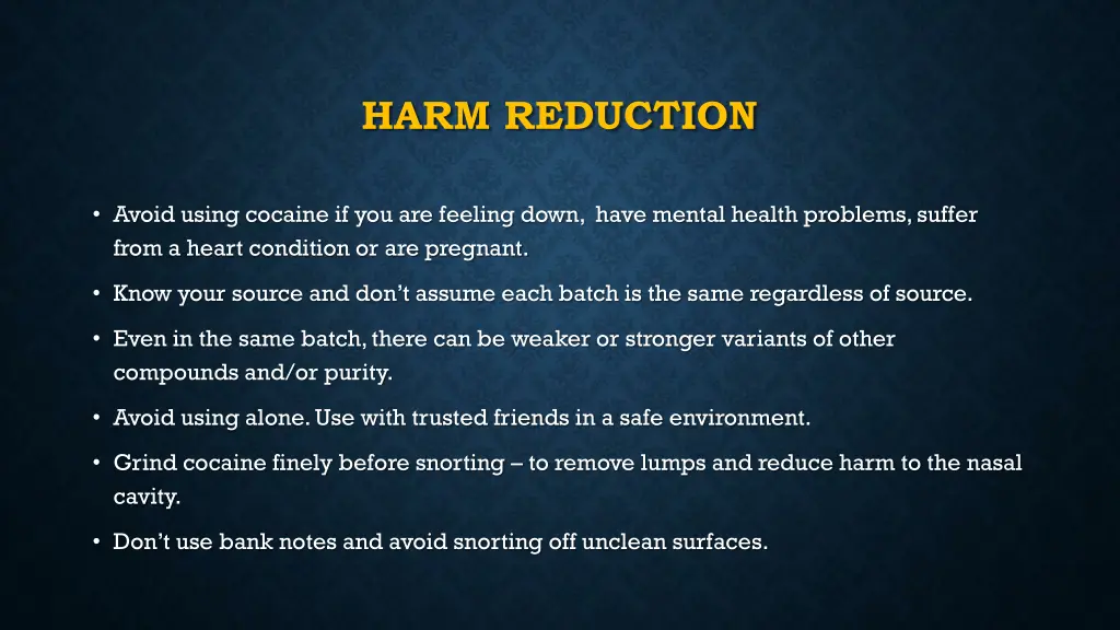 harm reduction