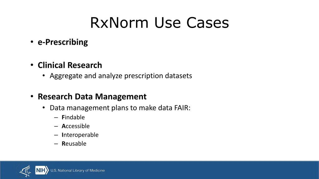 rxnorm use cases