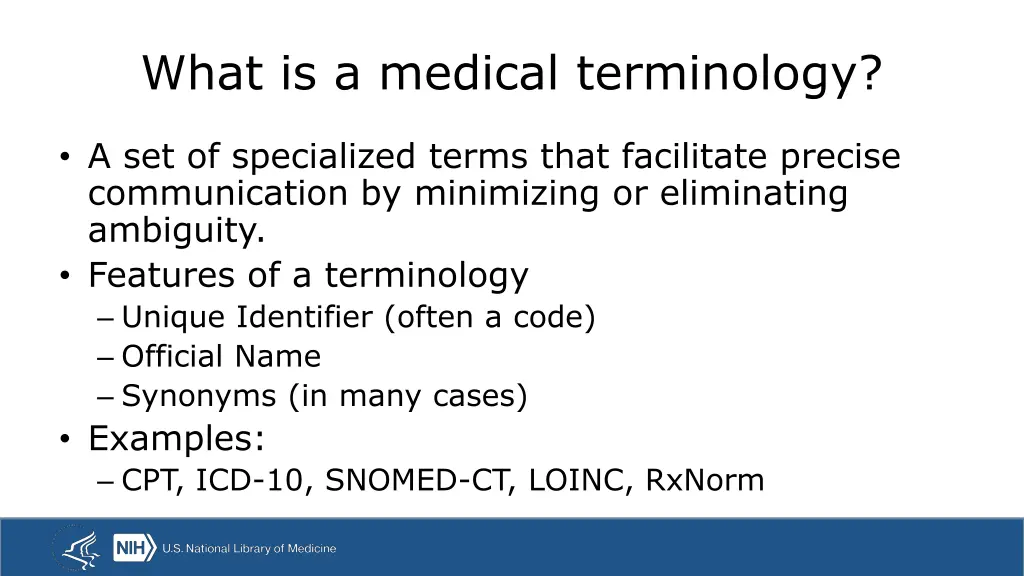 what is a medical terminology