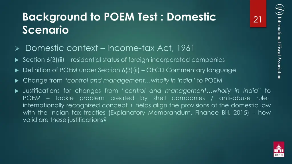 background to poem test domestic scenario