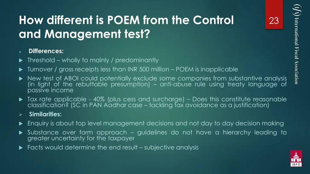 how different is poem from the control