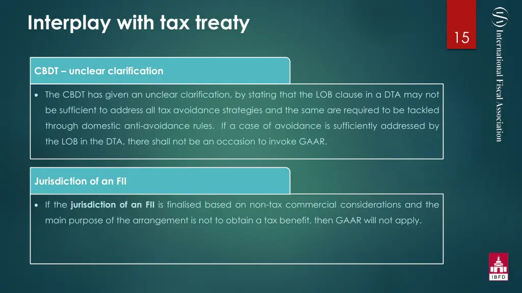 interplay with tax treaty