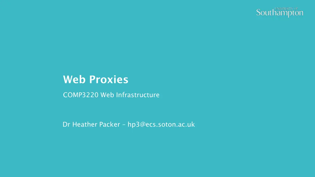 web proxies