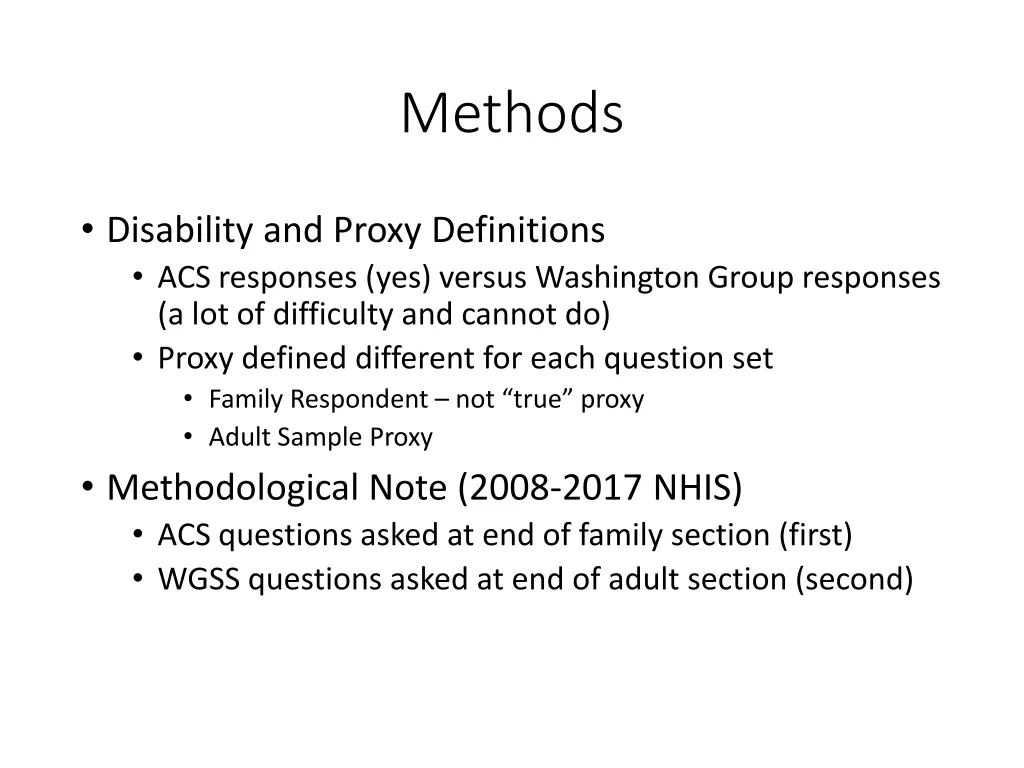 methods 1