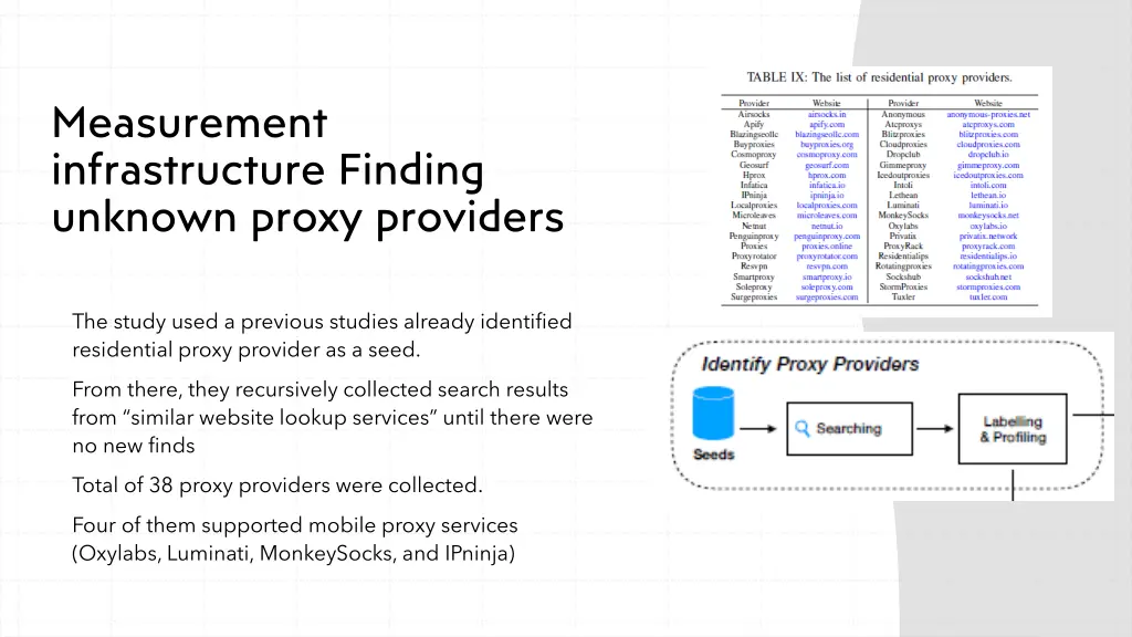 measurement infrastructure finding unknown proxy