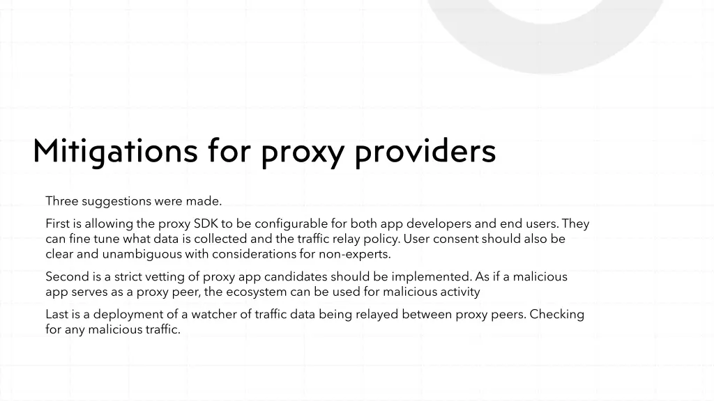 mitigations for proxy providers