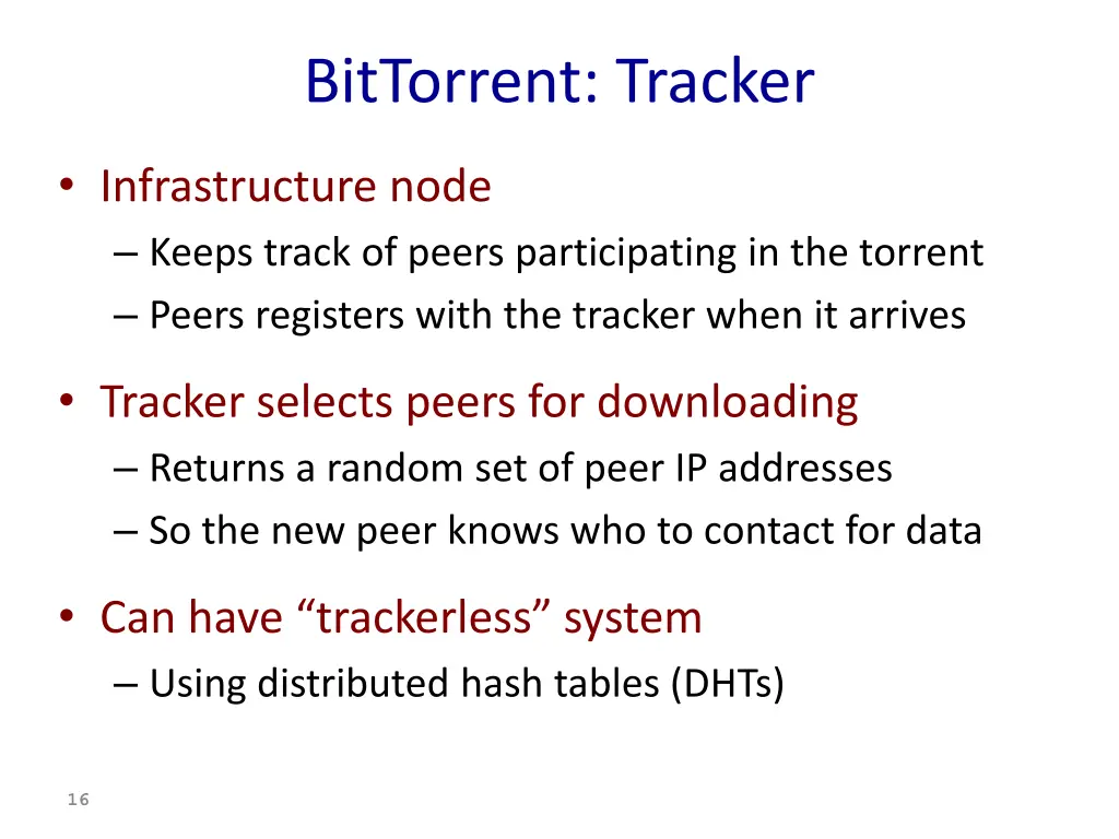 bittorrent tracker