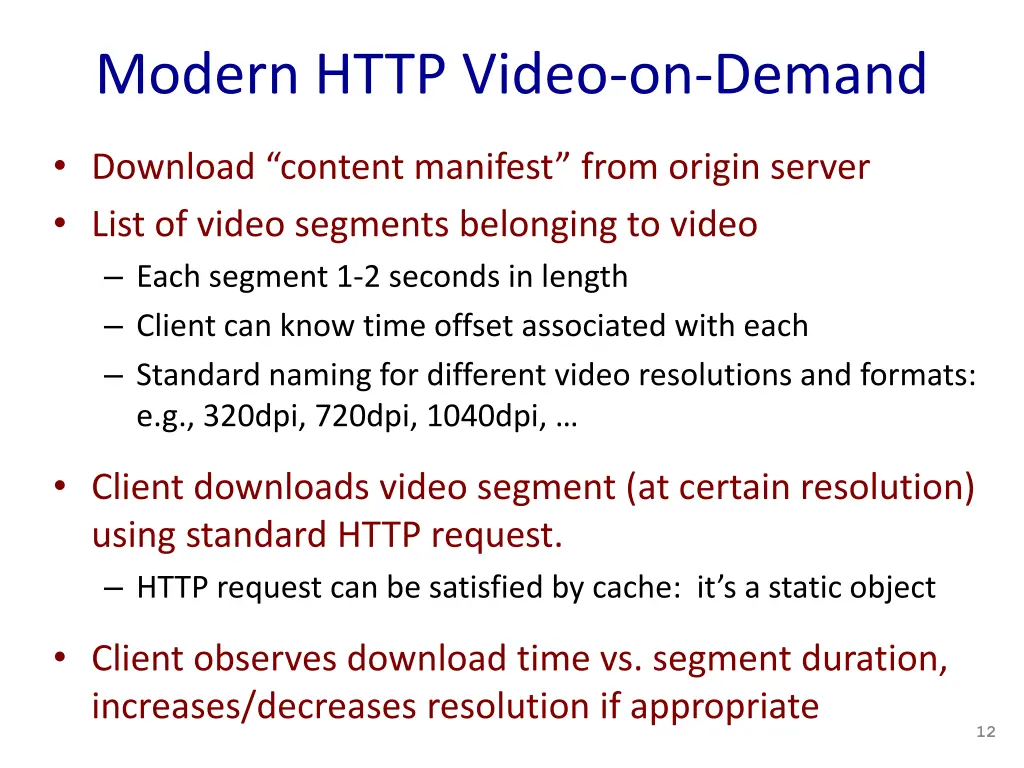 modern http video on demand