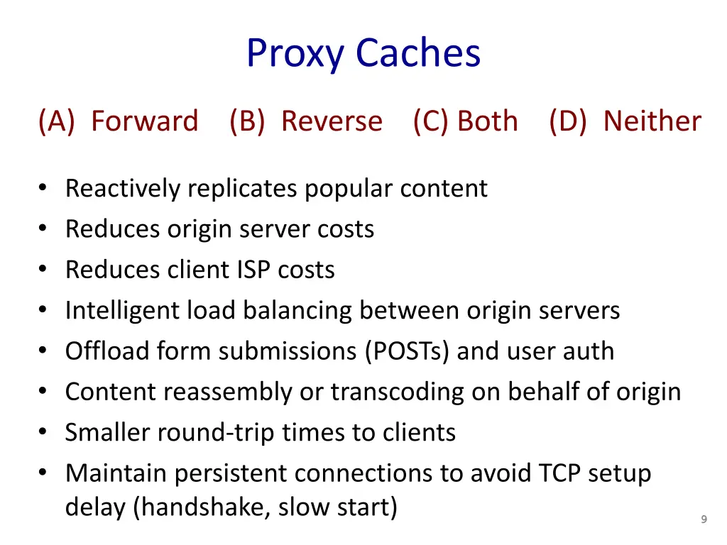 proxy caches