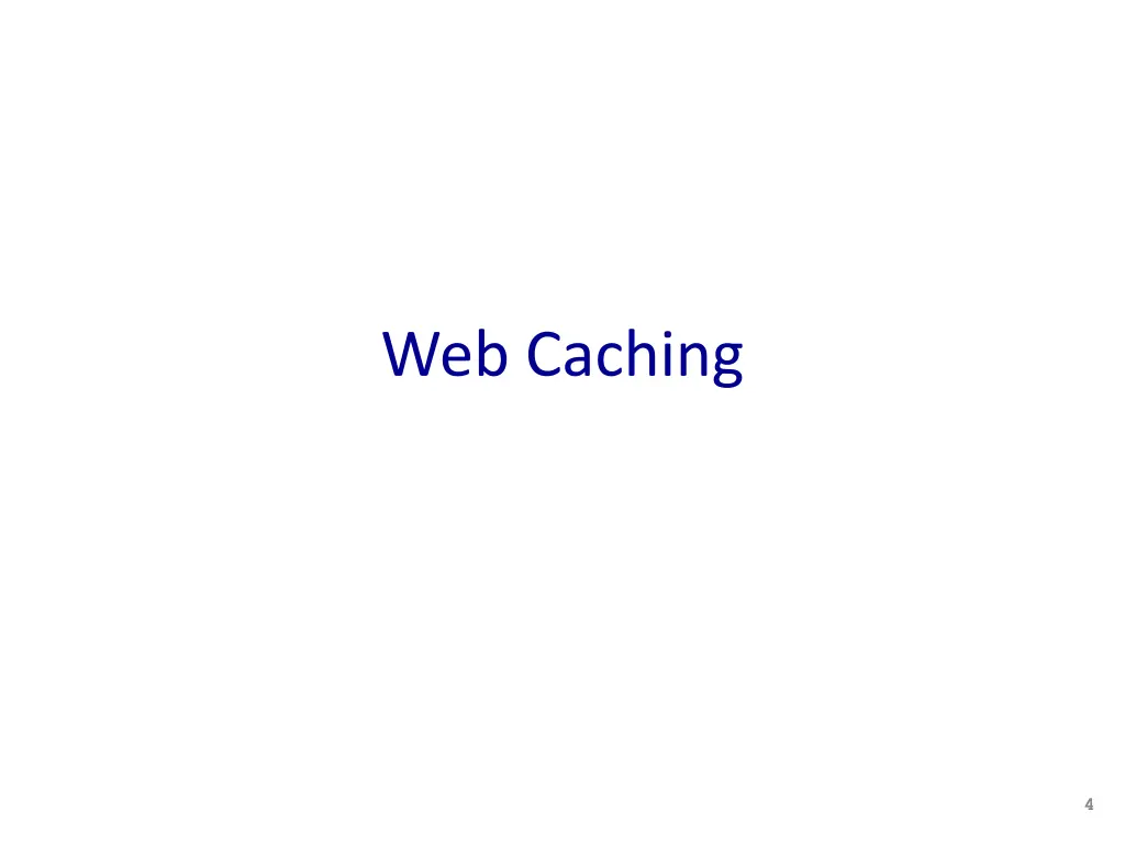 web caching