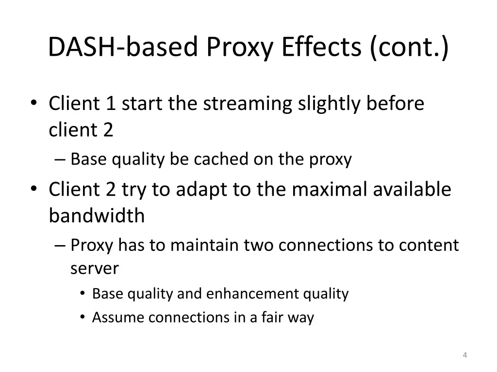 dash based proxy effects cont