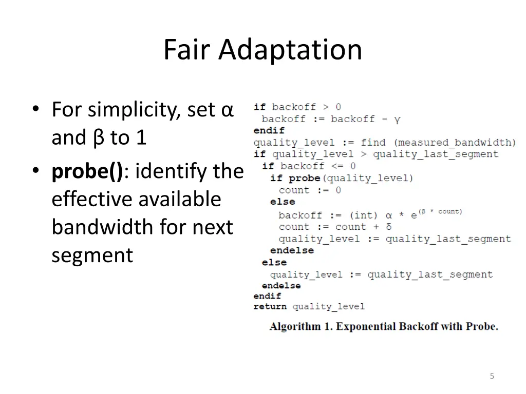 fair adaptation