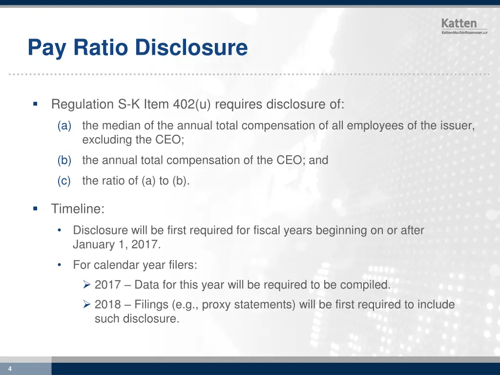 pay ratio disclosure