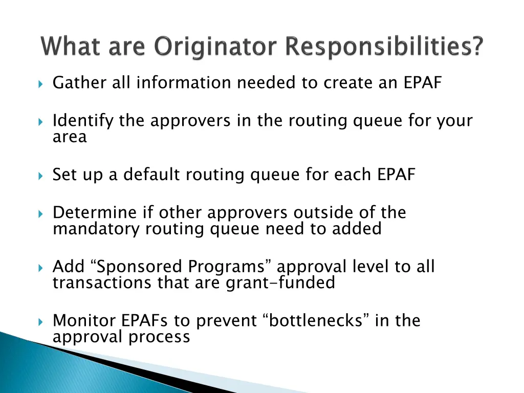 gather all information needed to create an epaf