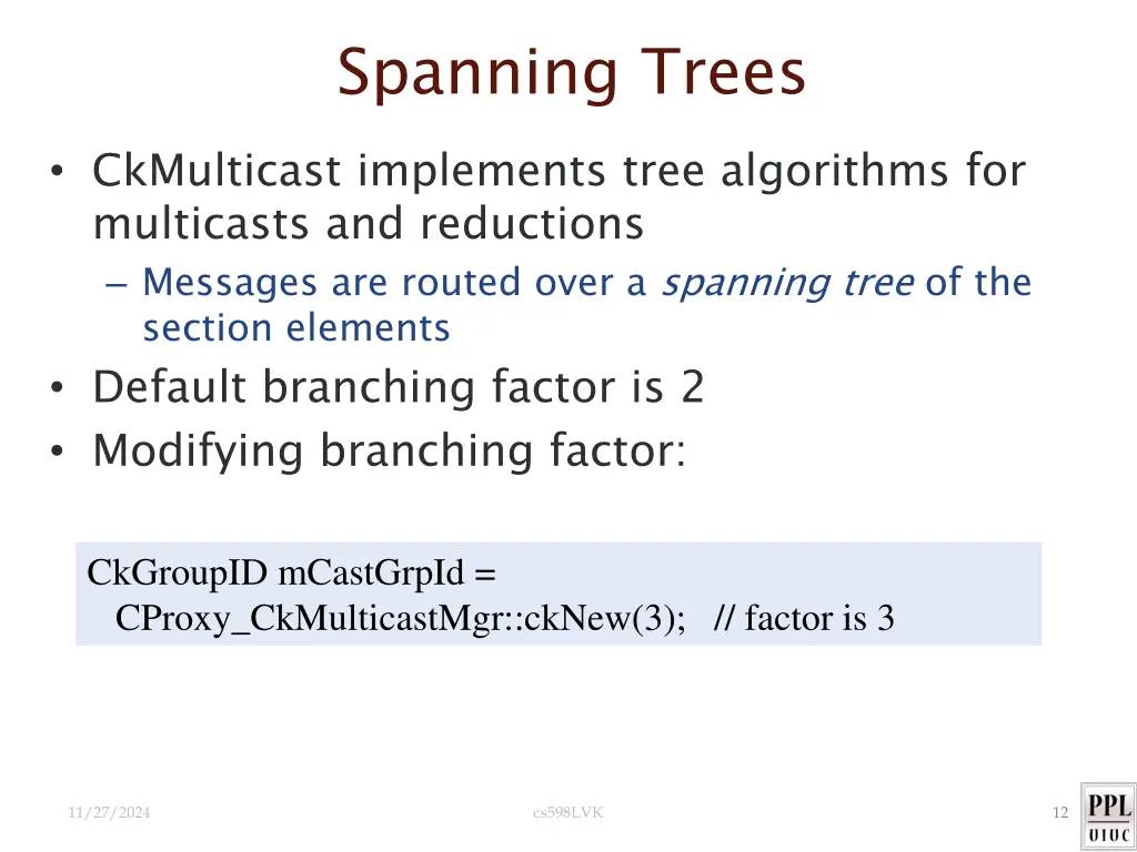 spanning trees