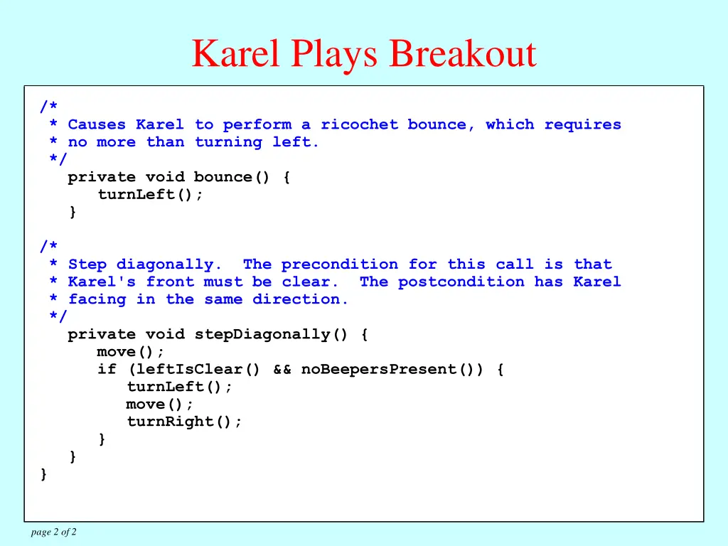 karel plays breakout 1