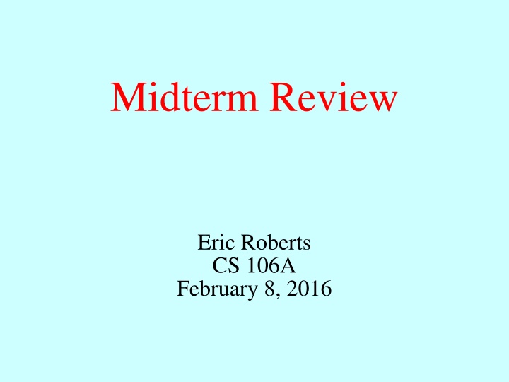 midterm review
