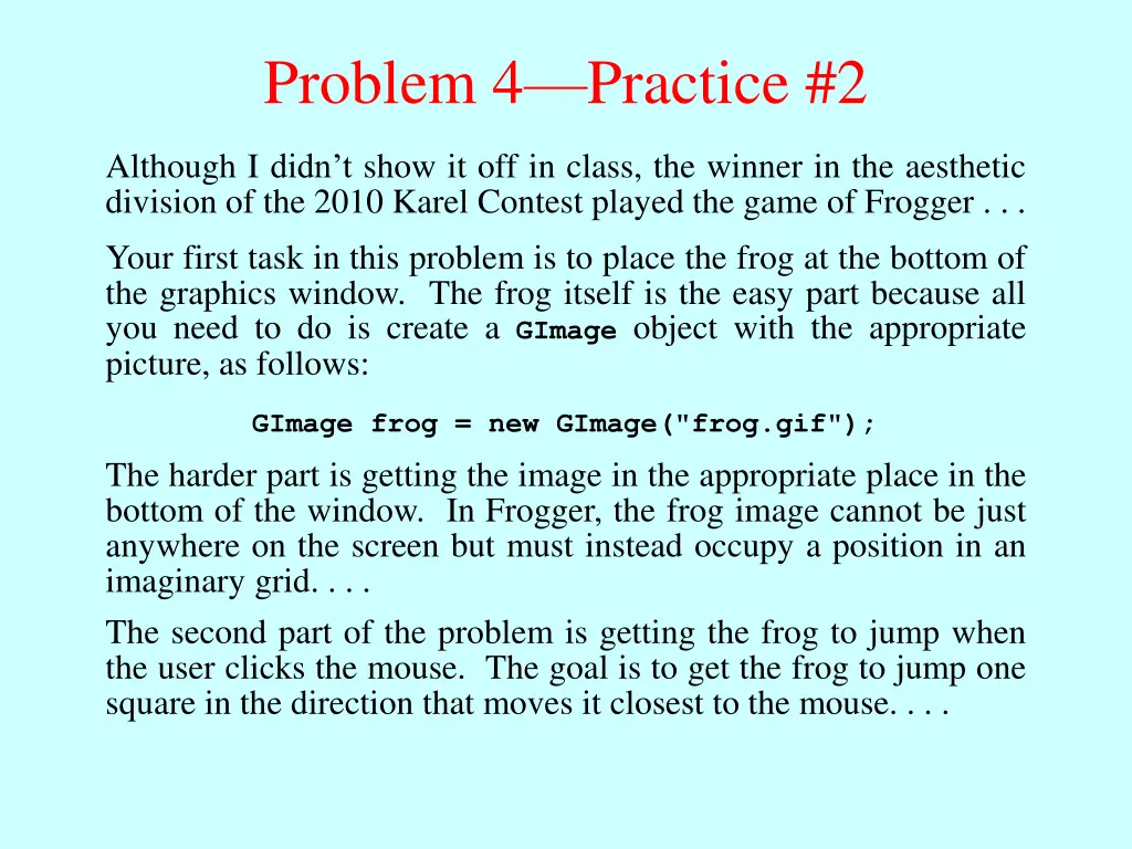 problem 4 practice 2