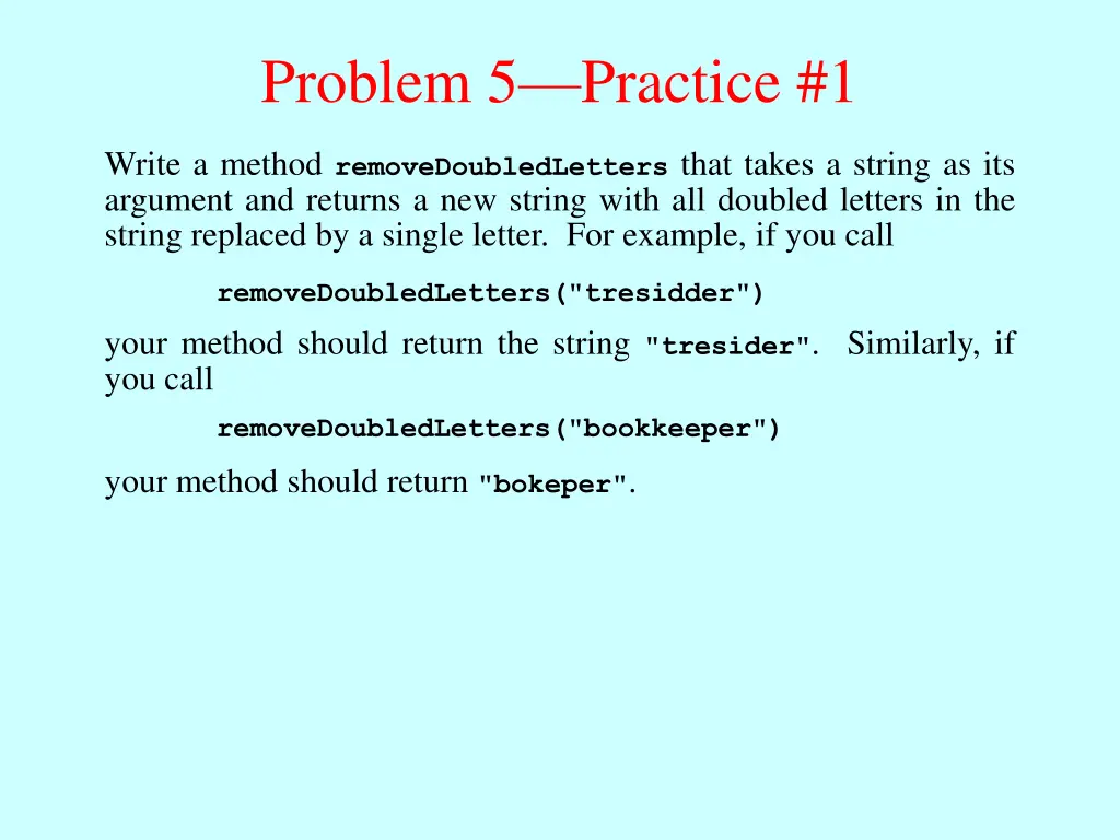 problem 5 practice 1