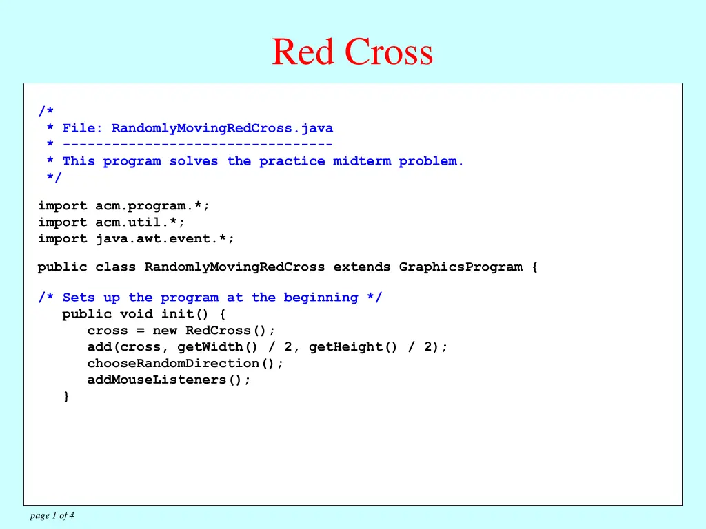 red cross