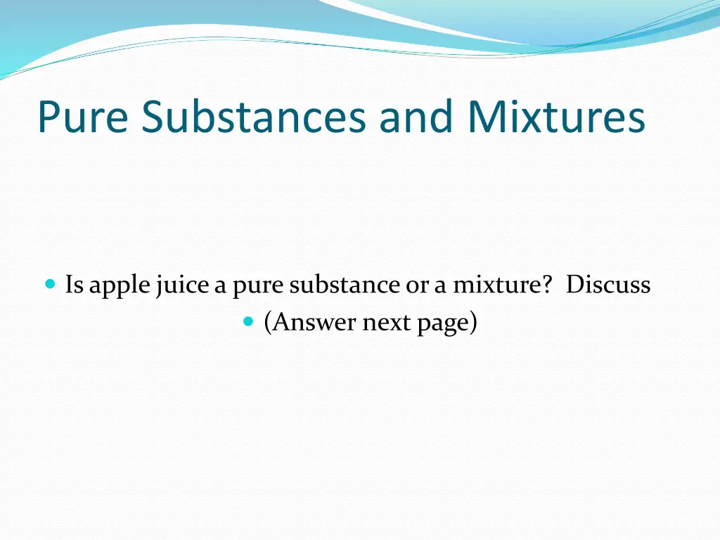 pure substances and mixtures 1