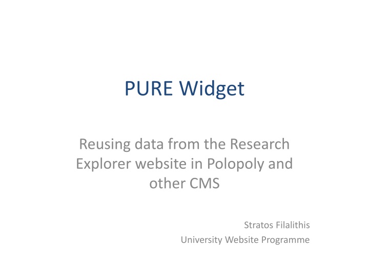 pure widget