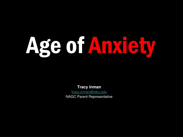 age of anxiety