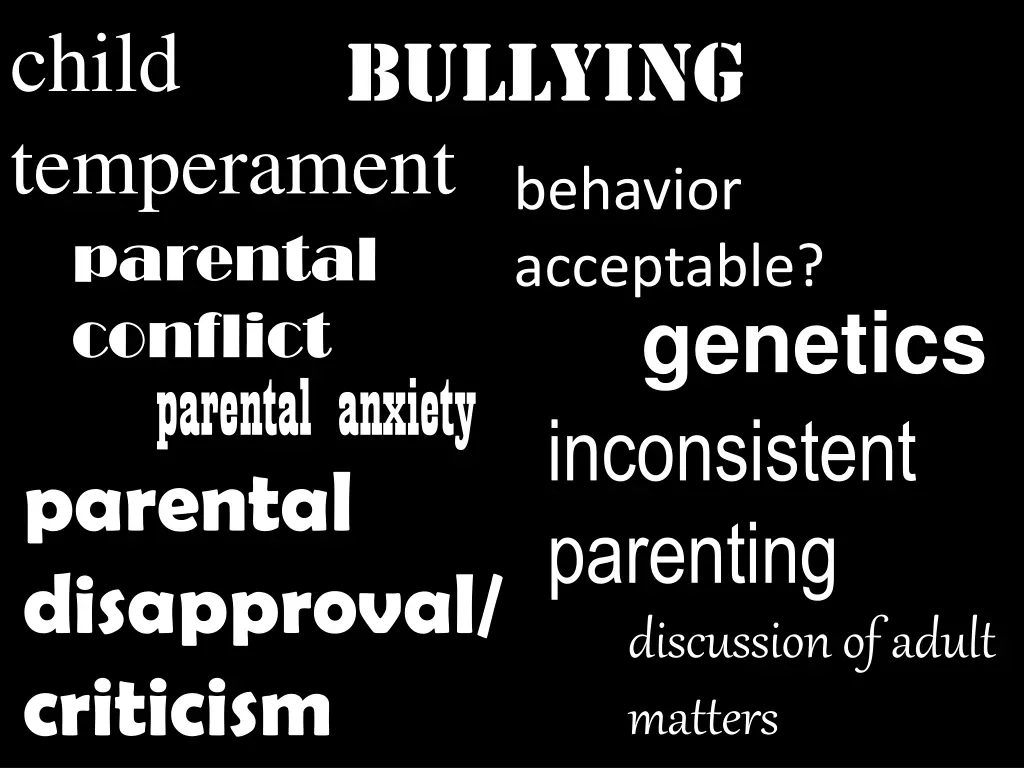 child temperament parental conflict