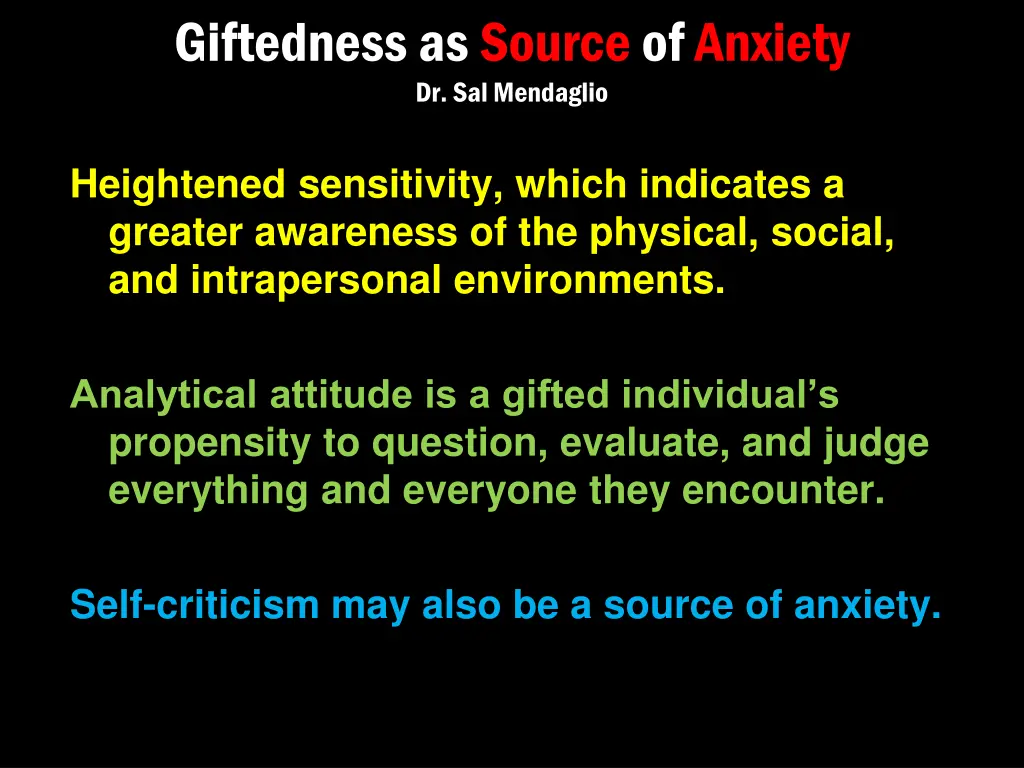 giftedness as source of anxiety dr sal mendaglio