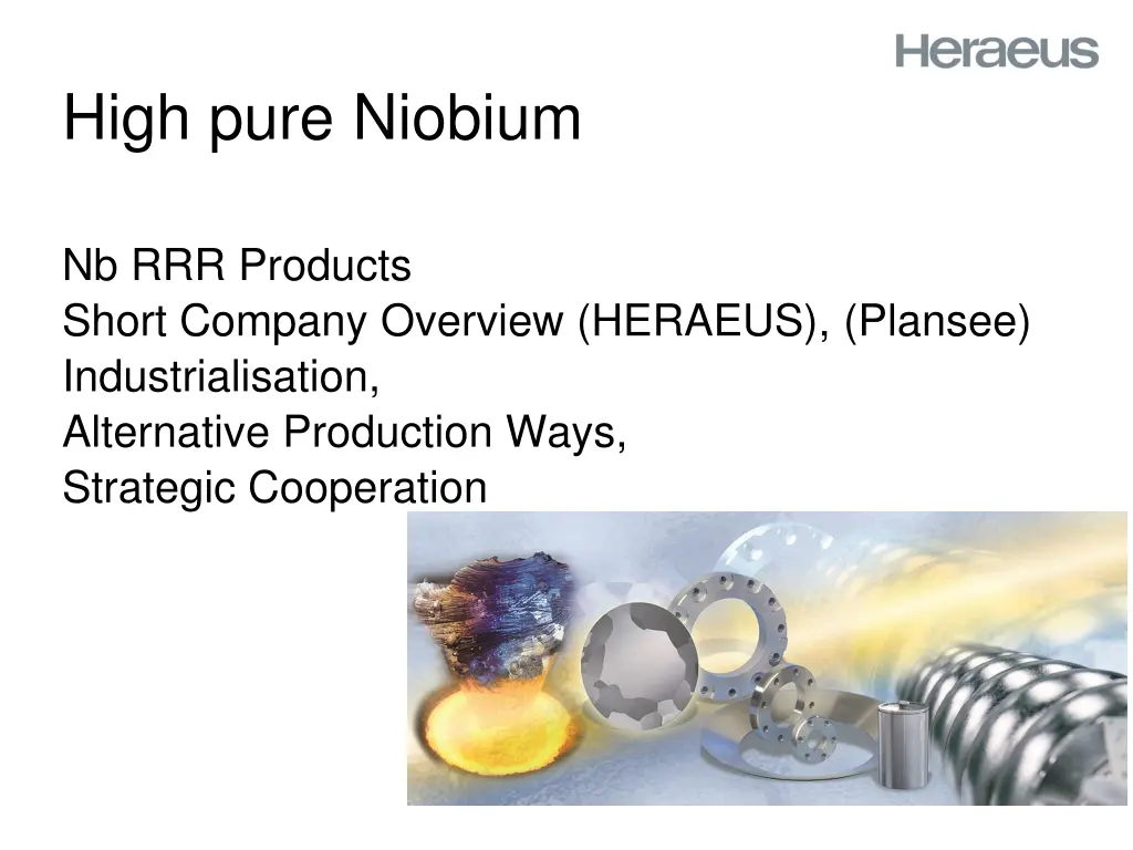 high pure niobium