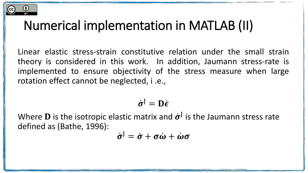 numerical implementation in matlab ii numerical