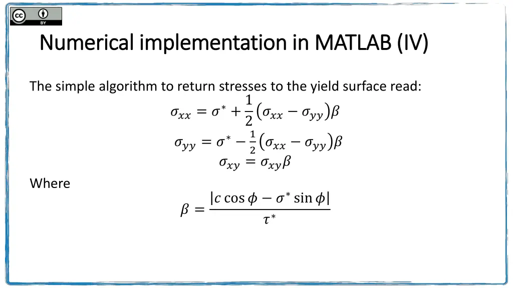 numerical implementation in matlab iv numerical